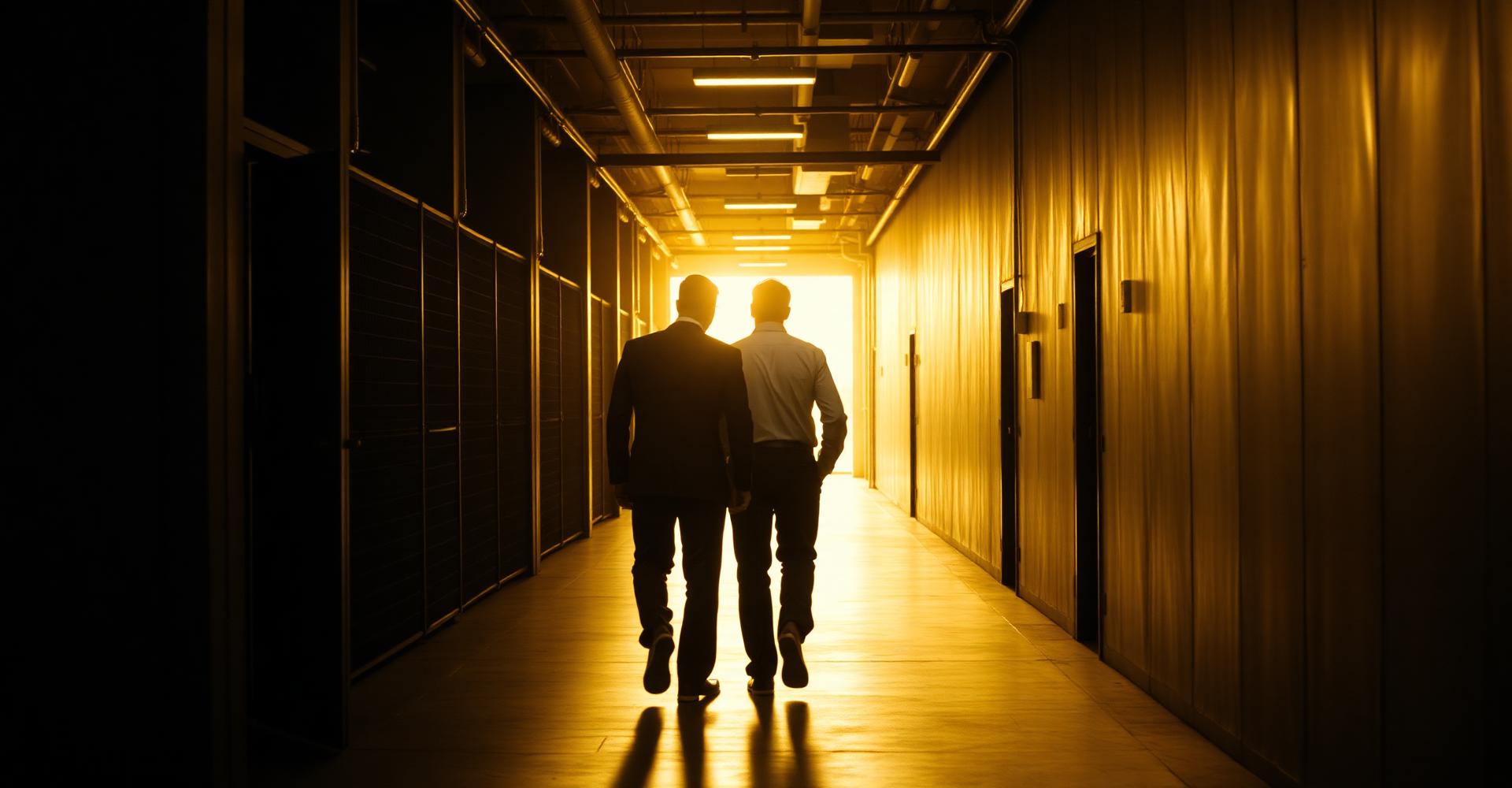 Jim Reynolds walking and talking with a client